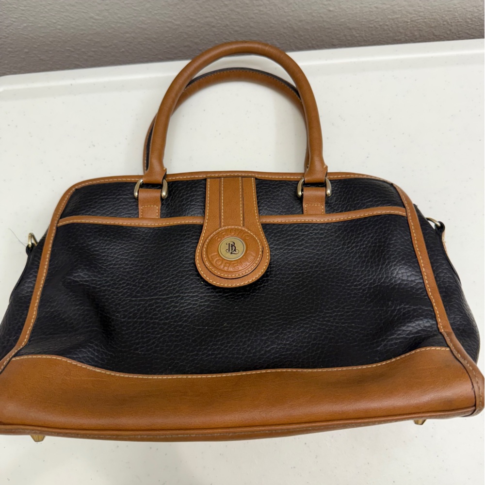 Bruno Lorelli Bag Brown Black Leather Handbag
